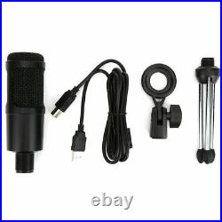 USB Gaming Mic Microphone Sound Bracket Collar for PC Desk Skype Streaming