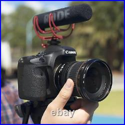 Video Mic Directional Recording DSLR Go Camera Audio Microphone 3.5mm Black/Re