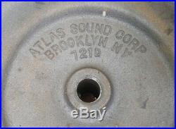 Vintage Atlas Sound Brooklyn Microphone Mic Boom Stand 721D Cast Iron Base MIKE