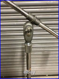 Vintage Atlas Sound Brooklyn Microphone Mic Boom Stand Cast Iron Base MIKE