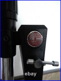 Vintage Atlas Sound Chrome Mic Boom Stand Adjustable Microphone Stand