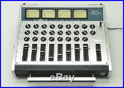 Vintage Sony Mx-16 Mx16 Line Mixer 8-channel Audio MIC Microphone Mixing Board
