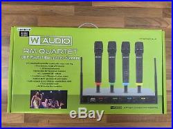 W-AUDIO RM Quartet Quad Radio Microphone System, ideal for Karaoke, weddings etc