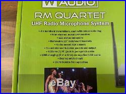 W-AUDIO RM Quartet Quad Radio Microphone System, ideal for Karaoke, weddings etc