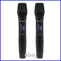 W Audio DM 800 H Twin Uhf Handheld Rechargeable Microphone System Ch 70 Dm800h