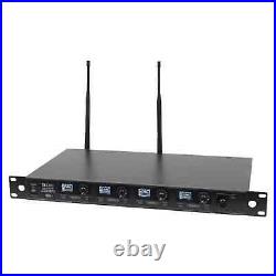 W-Audio DQM600H UHF Quad Handheld Wireless Mic System (606-614Mhz) Channel 38