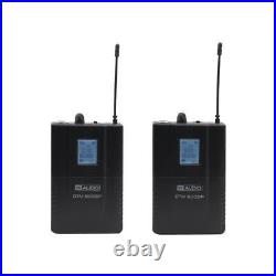 W Audio DTM 800 Twin Bodypack & Headset Wireless Radio Microphone System