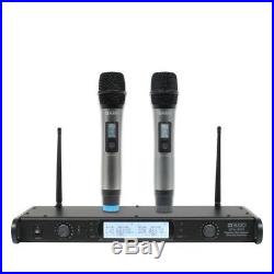 W Audio DTM 800H Twin Wireless Handheld Karaoke Microphone Diversity System