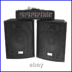 W Audio Gig Rig Performer 200W PA Package with Amp, 2x Speakers, Mic & Cable
