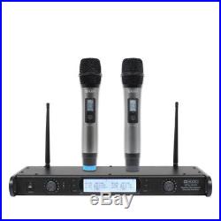 W Audio Professional Quality Twin UHF Wireless Microphone System DJ Karaoke Club