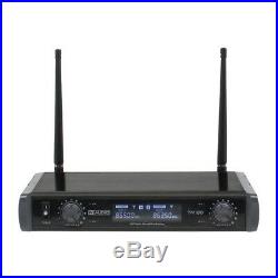W Audio TM 80 Twin Handheld UHF Wireless Radio Microphone System 863.5/865Mhz