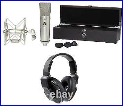 Warm Audio WA-87 FET Condenser Microphone Recording Studio Mic+AKG Headphones