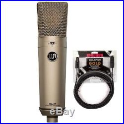 Warm Audio WA87 Condenser Microphone with 15ft Mogami Gold Studio XLR Mic Cable