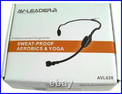 Water Resistant Headset Mic Aerobic Yoga Instructor Compatible w Audio Technica