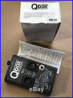 Whirlwind Q-box Audio Mic / Line Tester Rev2 Q Box QBox