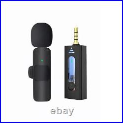 Wireless Lavaliere Microphone Portable Audio Video Recording Mini Mic For Phones