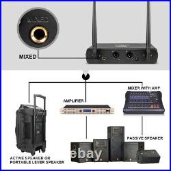 Wireless Microphone 240V Cardioid Polar Audio Receiver Dynamic Handheld Mic Sets