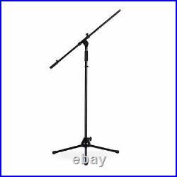 Wireless Microphone Set System With Stands 2 VHF Handheld Mic Amplifier DJ Audio