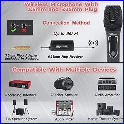 Wireless Microphone, US-88, Professional UHF Handheld Dynamic Mic System Dual