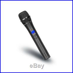 Wireless Microphones System Pro UHF 4 channel Karaoke Audio 4 handheld Metal Mic