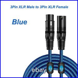 XLR Patch Lead Balanced Male to Female Plugs Microphone Speaker Lead Mic Cable