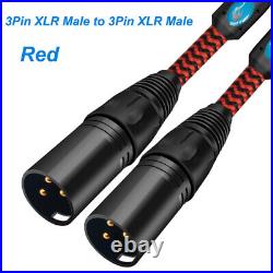 XLR Patch Lead Balanced Male to Male Plugs Microphone Speaker Lead Mic Cable