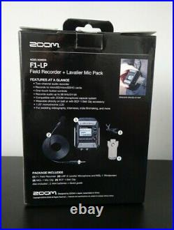 Zoom F1 Field Recorder + Lavalier Mic Professional Audio for Video Creators